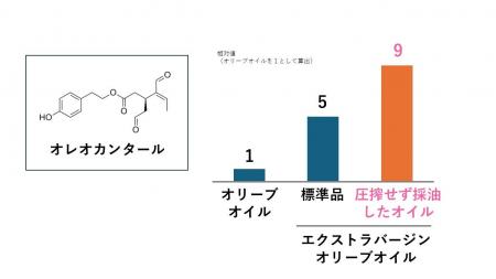 オリーブオイルに含まれる特有成分が肌の炎症を抑え、 オリーブオイルに含まれる特有成分が肌の炎症を抑え、