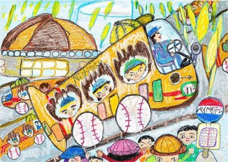 第30回「みんなの西鉄バス・電車絵画コンクール」優秀 第30回「みんなの西鉄バス・電車絵画コンクール」優秀