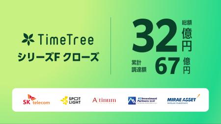 株式会社TimeTree、総額約32億円でシリーズFラウンド 株式会社TimeTree、総額約32億円でシリーズFラウンド