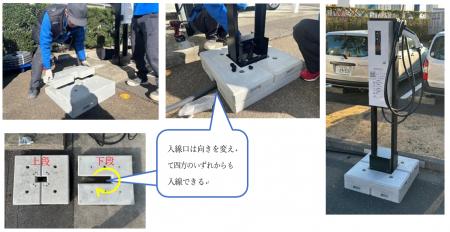 【累計300台突破!】EV充電器専用置き基礎「NTV600」 【累計300台突破!】EV充電器専用置き基礎「NTV600」