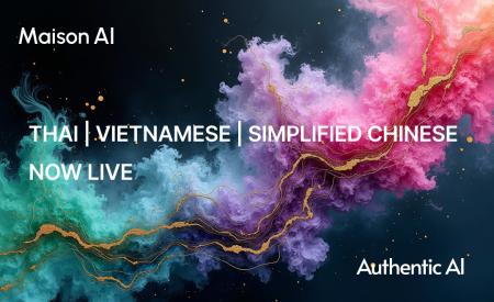 Maison AI、タイ語・ベトナム語・簡体字に新たに対応 Maison AI、タイ語・ベトナム語・簡体字に新たに対応
