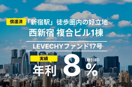「LEVECHYファンド17号」の償還及び配当を実施|不動 「LEVECHYファンド17号」の償還及び配当を実施|不動