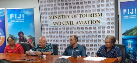 フィジー政府観光局、新経営陣の方針を共同記者会見で フィジー政府観光局、新経営陣の方針を共同記者会見で