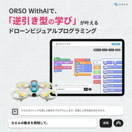 ORSO、AI設計支援「WithAI回答機能」とドローンビジュ ORSO、AI設計支援「WithAI回答機能」とドローンビジュ