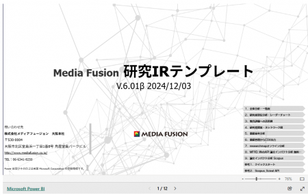 Power BI 導入支援を強化|研究IRテンプレートと解説 Power BI 導入支援を強化|研究IRテンプレートと解説