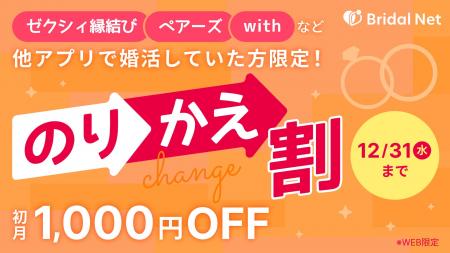 ブライダルネット、他社婚活アプリ経験者向け「のりか ブライダルネット、他社婚活アプリ経験者向け「のりか