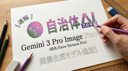 自治体AI zevoでGemini 3 Pro Image Previewが2025年1 自治体AI zevoでGemini 3 Pro Image Previewが2025年1