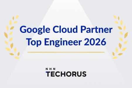 NHN テコラスの社員が Google Cloud Partner Top Engi NHN テコラスの社員が Google Cloud Partner Top Engi