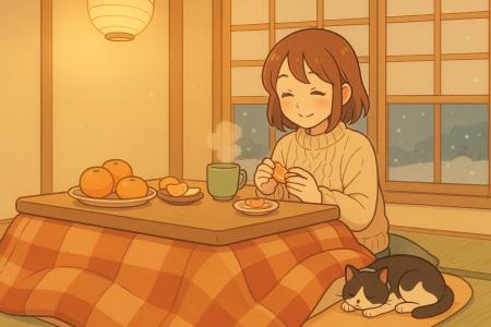 「最後にこたつでみかんを食べたのは、いつですか?」 「最後にこたつでみかんを食べたのは、いつですか?」