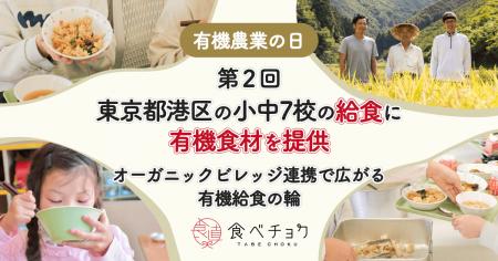 有機農業の日に合わせて小中学校7校の給食に有機食材 有機農業の日に合わせて小中学校7校の給食に有機食材