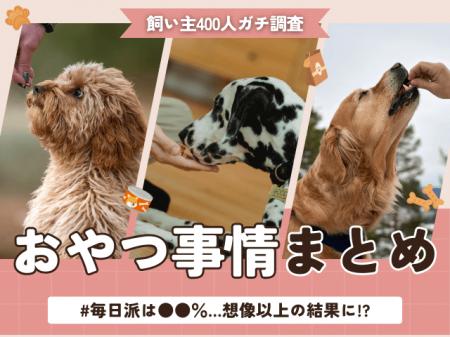 【飼い主400人に調査】約●割が愛犬に毎日おやつを与え 【飼い主400人に調査】約●割が愛犬に毎日おやつを与え