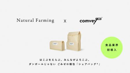 食品業界初導入。EC配送時の脱炭素化を推進するcomvey 食品業界初導入。EC配送時の脱炭素化を推進するcomvey