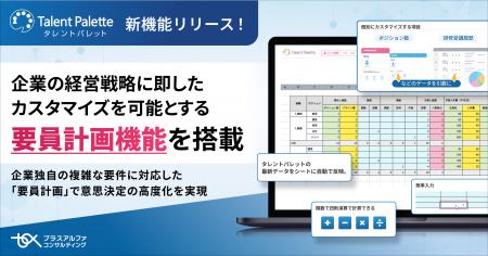 タレントパレット、企業の経営戦略に即したカスタマイ タレントパレット、企業の経営戦略に即したカスタマイ
