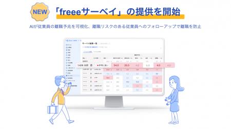 AIが従業員の離職予兆を可視化する「freeeサーベイ」 AIが従業員の離職予兆を可視化する「freeeサーベイ」