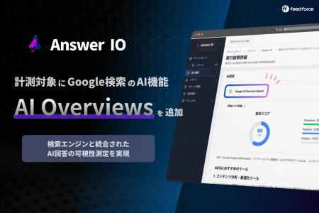 フィードフォース、AEOサービス「Answer IO」がGoogle フィードフォース、AEOサービス「Answer IO」がGoogle