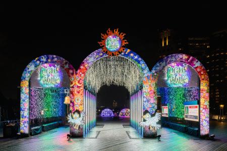 臨海副都心エリアの光の回遊ルートがホリデー仕様にア 臨海副都心エリアの光の回遊ルートがホリデー仕様にア