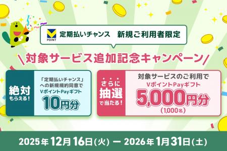 三井住友カードの「定期払いチャンス」をはじめよう! 三井住友カードの「定期払いチャンス」をはじめよう!