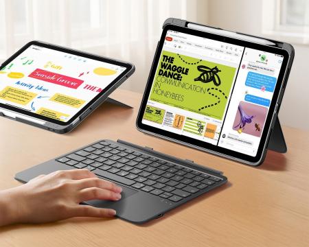 ESR、iPadをノートPCへ拡張する、マグネット着脱式キ ESR、iPadをノートPCへ拡張する、マグネット着脱式キ