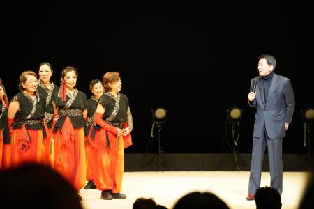 杉良太郎氏が都筑安心安全フェスティバルで講演 来場 杉良太郎氏が都筑安心安全フェスティバルで講演 来場