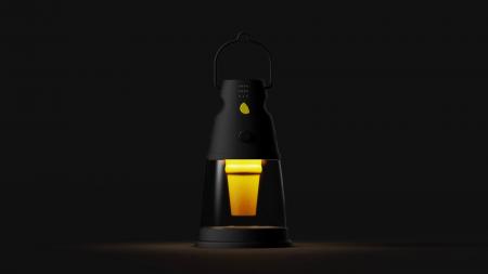 quantum、話した声が高い声に変換される防災用ランタ quantum、話した声が高い声に変換される防災用ランタ