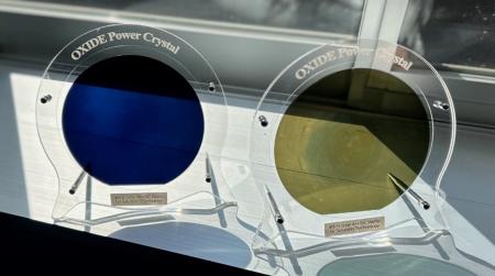 溶液成長法による6インチp型SiCウエハを国内初展示 溶液成長法による6インチp型SiCウエハを国内初展示