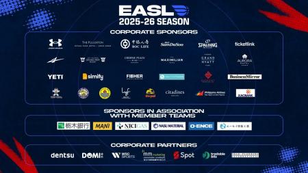 EASL、2025-26シーズンのスポンサー・パートナーを発 EASL、2025-26シーズンのスポンサー・パートナーを発