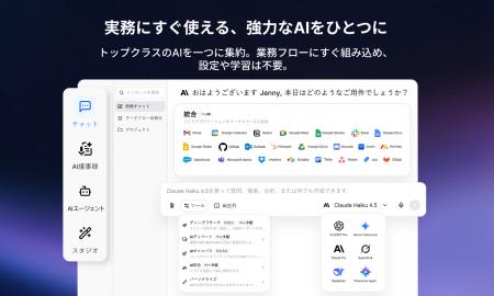 複数のAIを指揮し企業の頭脳を一元化。法人向けオール 複数のAIを指揮し企業の頭脳を一元化。法人向けオール