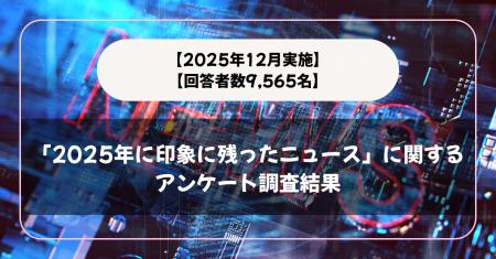 【回答者数9,565名】「2025年に印象に残ったニュース 【回答者数9,565名】「2025年に印象に残ったニュース
