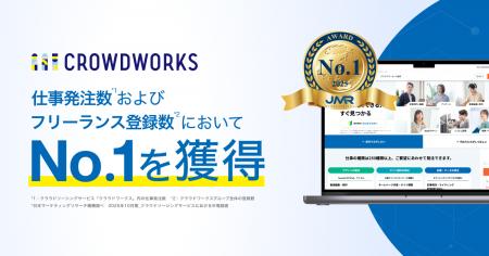 クラウドワークス、第三者機関の比較調査において「仕 クラウドワークス、第三者機関の比較調査において「仕