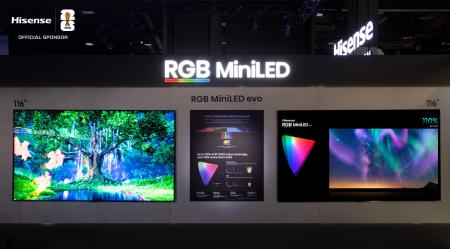 ハイセンス、CES 2026で世界初の「RGB MiniLED eutf-8 ハイセンス、CES 2026で世界初の「RGB MiniLED eutf-8