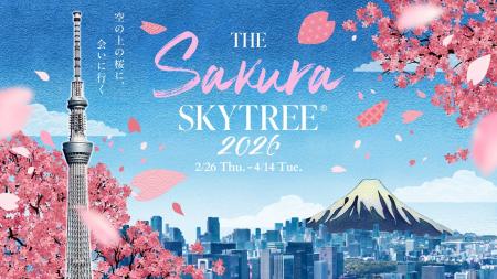 東京スカイツリー(R)でしか体験できない“空×桜”を楽し 東京スカイツリー(R)でしか体験できない“空×桜”を楽し