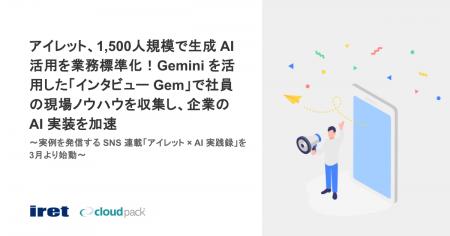 アイレット、1,500人規模で生成 AI 活用を業務標準化 アイレット、1,500人規模で生成 AI 活用を業務標準化