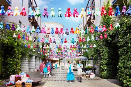 【リゾナーレ八ヶ岳】傘をアップサイクルした1,500個 【リゾナーレ八ヶ岳】傘をアップサイクルした1,500個