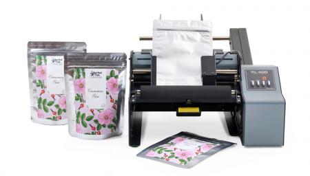 兼松、米国Primera社製 半自動パウチラベラー「PL400 兼松、米国Primera社製 半自動パウチラベラー「PL400