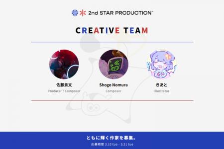 2nd STAR PRODUCTION、代表・佐藤貴文、コンポーザー 2nd STAR PRODUCTION、代表・佐藤貴文、コンポーザー