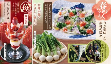 富山県産”ほたるいか”や 千葉県産”菜の花”など 春の味 富山県産”ほたるいか”や 千葉県産”菜の花”など 春の味