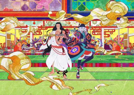 『劇場版モノノ怪 第三章 蛇神』より、薬売りと神儀の 『劇場版モノノ怪 第三章 蛇神』より、薬売りと神儀の