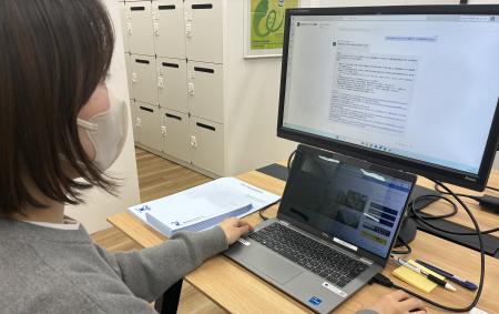 介護用品レンタル・リネンサプライのヤマシタ、社内の 介護用品レンタル・リネンサプライのヤマシタ、社内の