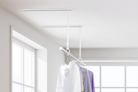 生活動線を妨げない新発想「スライド式室内物干し TA 生活動線を妨げない新発想「スライド式室内物干し TA