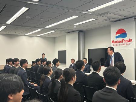 2026年度 マリンフーズグループ合同入社式と新入社員 2026年度 マリンフーズグループ合同入社式と新入社員