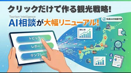 クリックするだけでAIに地域の観光戦略を相談できる! クリックするだけでAIに地域の観光戦略を相談できる!
