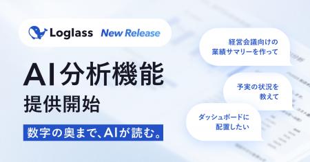 「Loglass 経営管理」、対話型のAI分析機能を提供開始 「Loglass 経営管理」、対話型のAI分析機能を提供開始