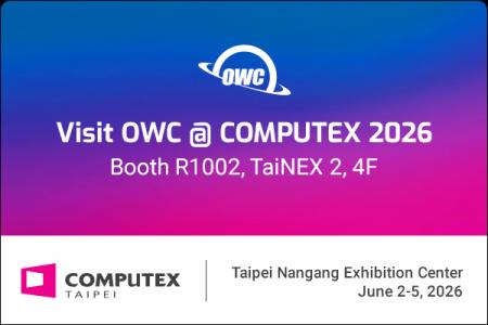Other World Computing (OWC) COMPUTEX TAIPEI 2026に Other World Computing (OWC) COMPUTEX TAIPEI 2026に