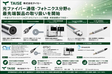 光ファイバー通信・フォトニクス分野の最先端製品の取 光ファイバー通信・フォトニクス分野の最先端製品の取