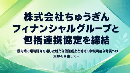 株式会社ちゅうぎんフィナンシャルグループと包括連携 株式会社ちゅうぎんフィナンシャルグループと包括連携