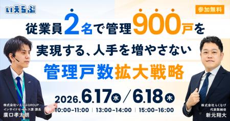【導入事例追加公開】従業員2名で管理900戸を実現する 【導入事例追加公開】従業員2名で管理900戸を実現する