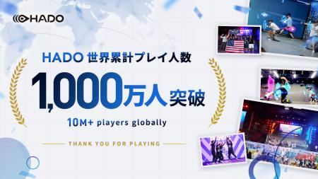 日本発のARスポーツ「HADO」、世界累計プレイ人数が1, 日本発のARスポーツ「HADO」、世界累計プレイ人数が1,