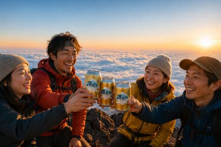 【日本最高地点で乾杯!】富士山富士宮口山頂山小屋「 【日本最高地点で乾杯!】富士山富士宮口山頂山小屋「