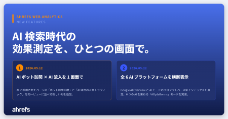 【Ahrefs エイチレフス】AI に引用されたページのボッ 【Ahrefs エイチレフス】AI に引用されたページのボッ