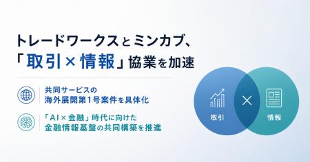 トレードワークスとミンカブ、「取引×情報」協業を加 トレードワークスとミンカブ、「取引×情報」協業を加